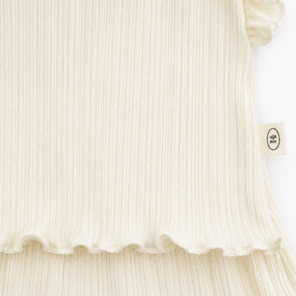 Knitted Frill Top and Shorts Set