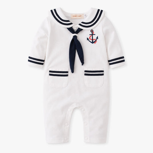 Sailor Collar Baby Romper