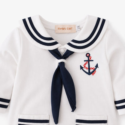 Sailor Collar Baby Romper
