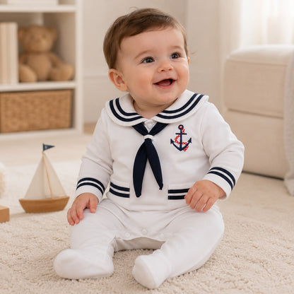 Sailor Collar Baby Romper