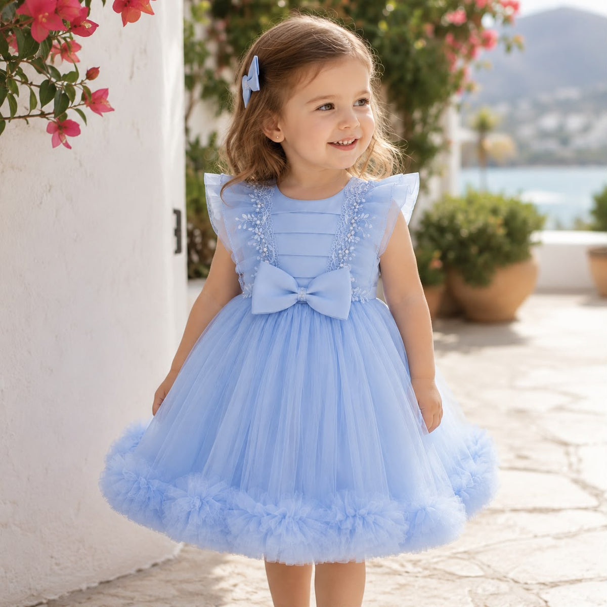 Bow Tulle Party Dress