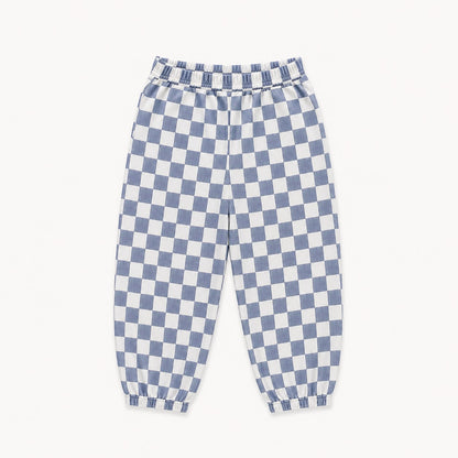 Checkered Denim Pants