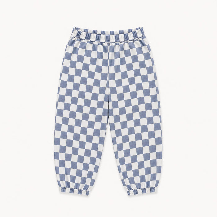 Checkered Denim Pants