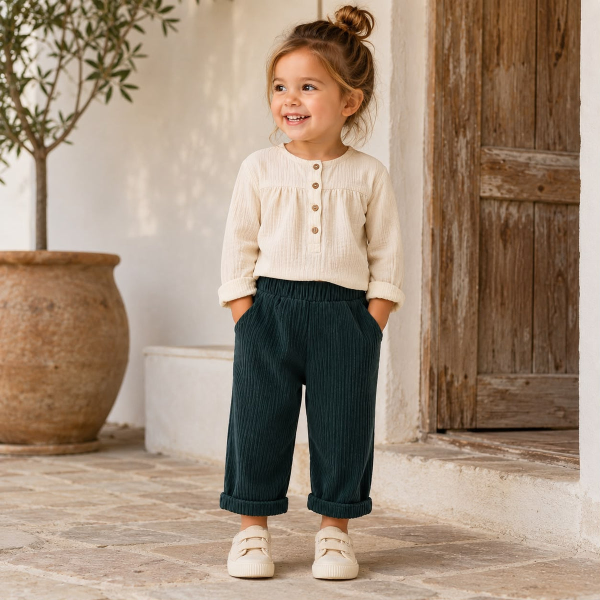 Corduroy Baby Pull On Pants
