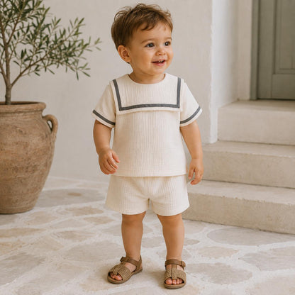 Baby Sailor Top and Shorts Set