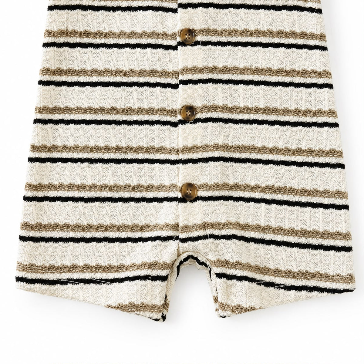 Striped Baby Polo Romper