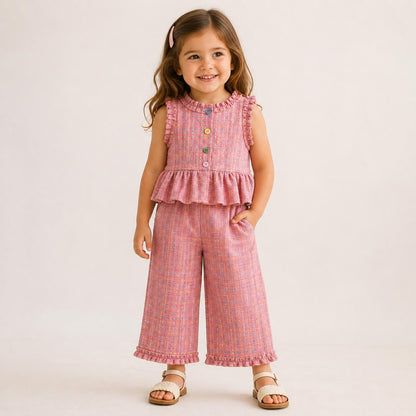 Girls Ruffle Top and Pants Set