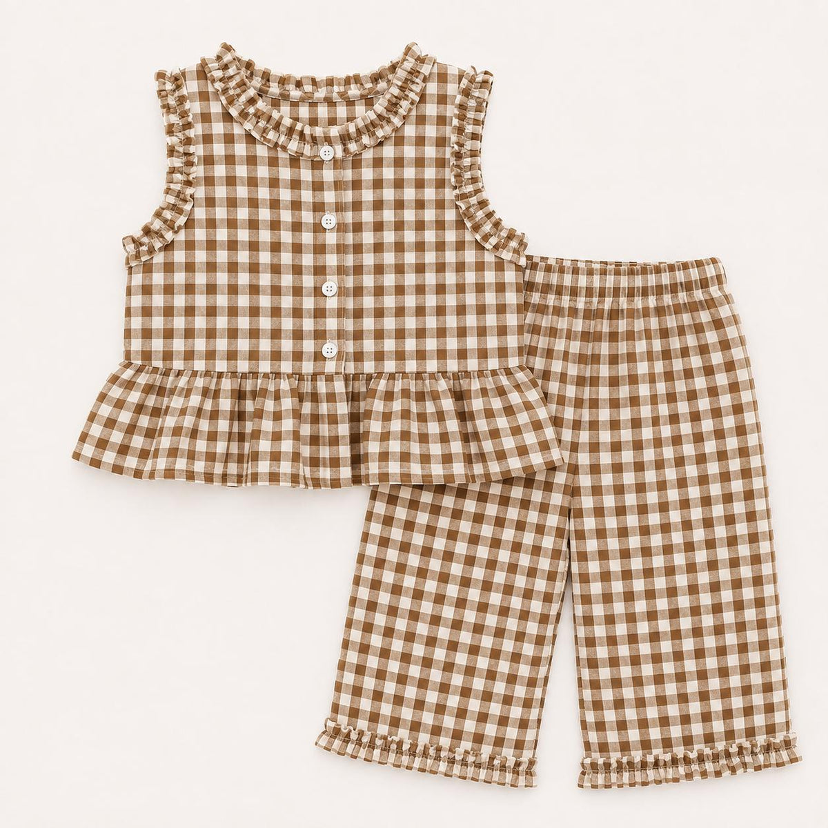 Girls Ruffle Top and Pants Set