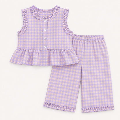 Girls Ruffle Top and Pants Set