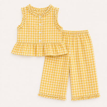 Girls Ruffle Top and Pants Set