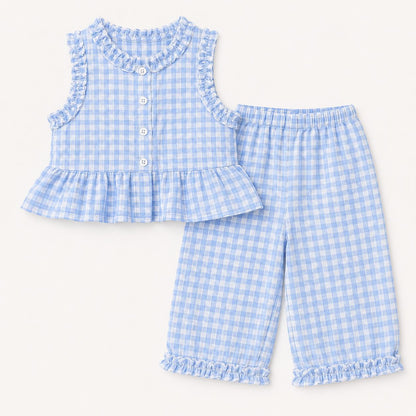 Girls Ruffle Top and Pants Set