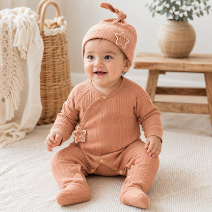Baby Star Romper and Hat Set