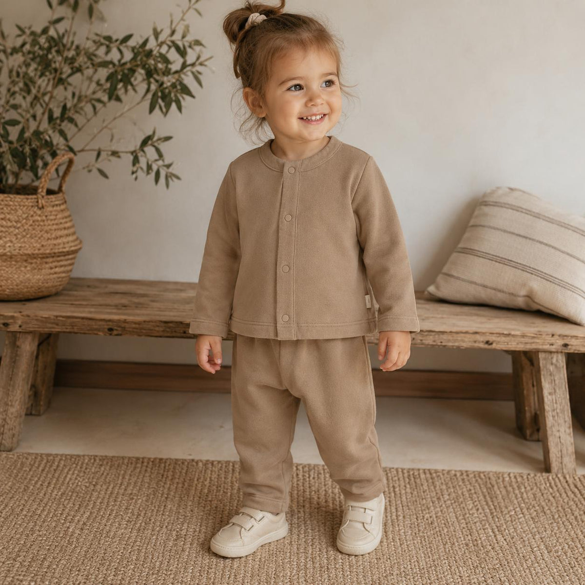 Soft Fleece Button Cardigan