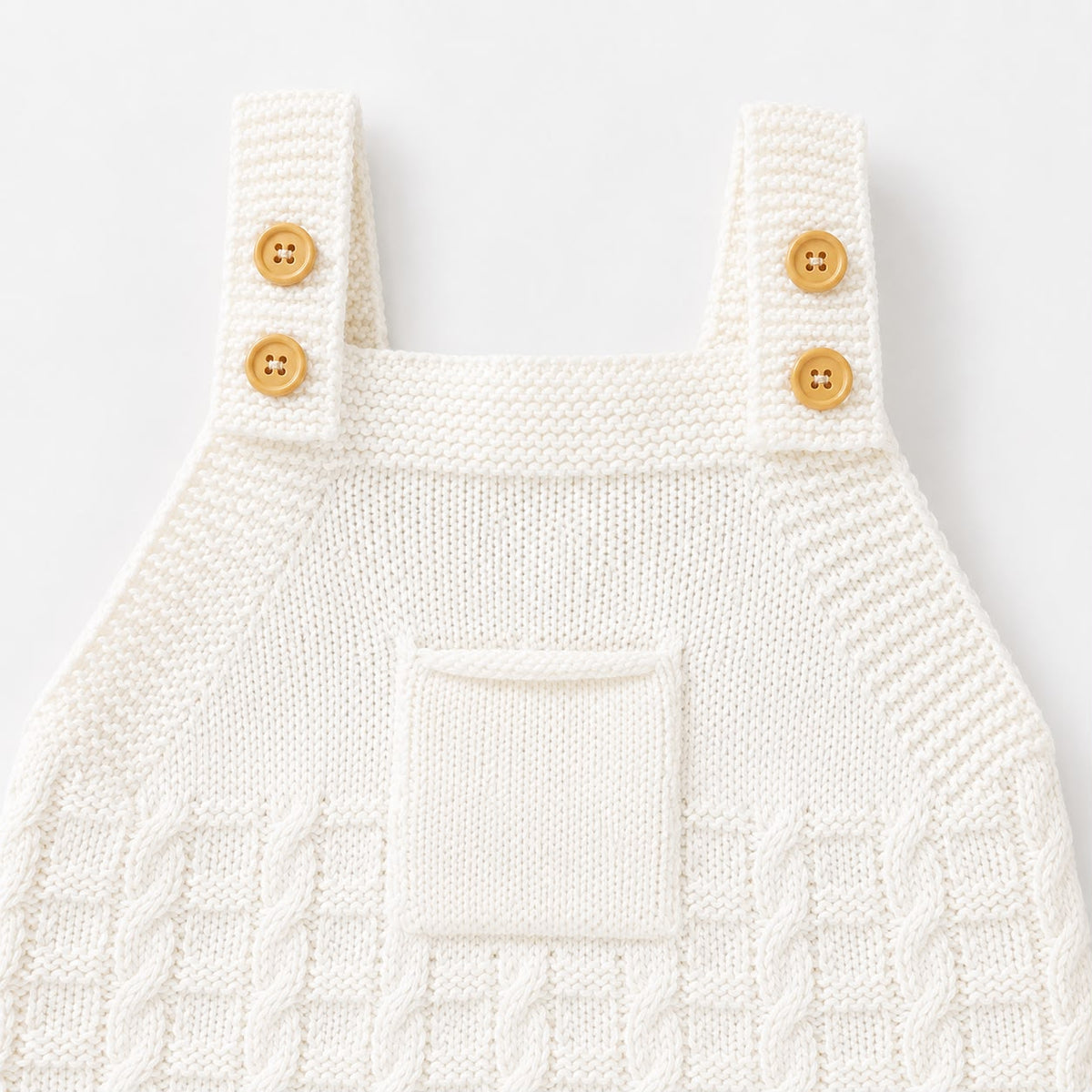 Baby Cable Knit Overall Set