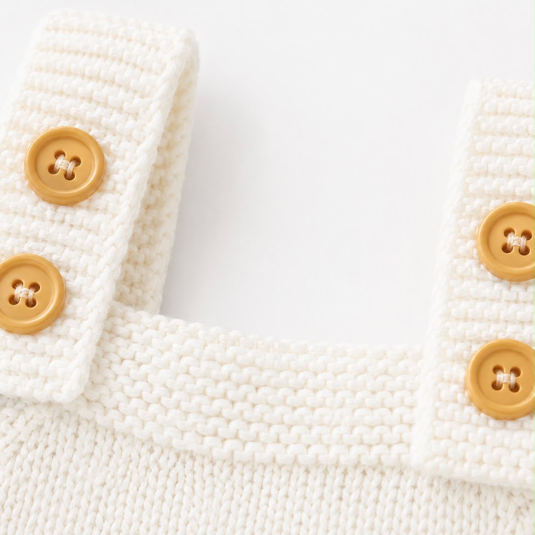 Baby Cable Knit Overall Set