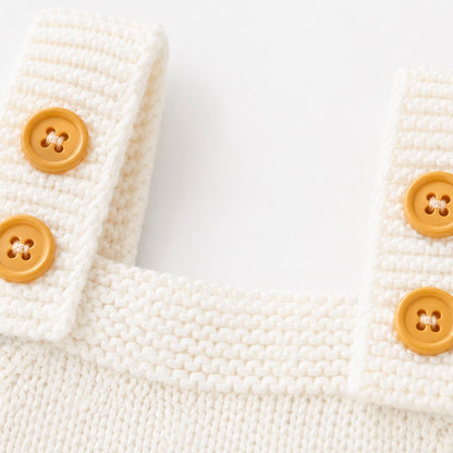 Baby Cable Knit Overall Set