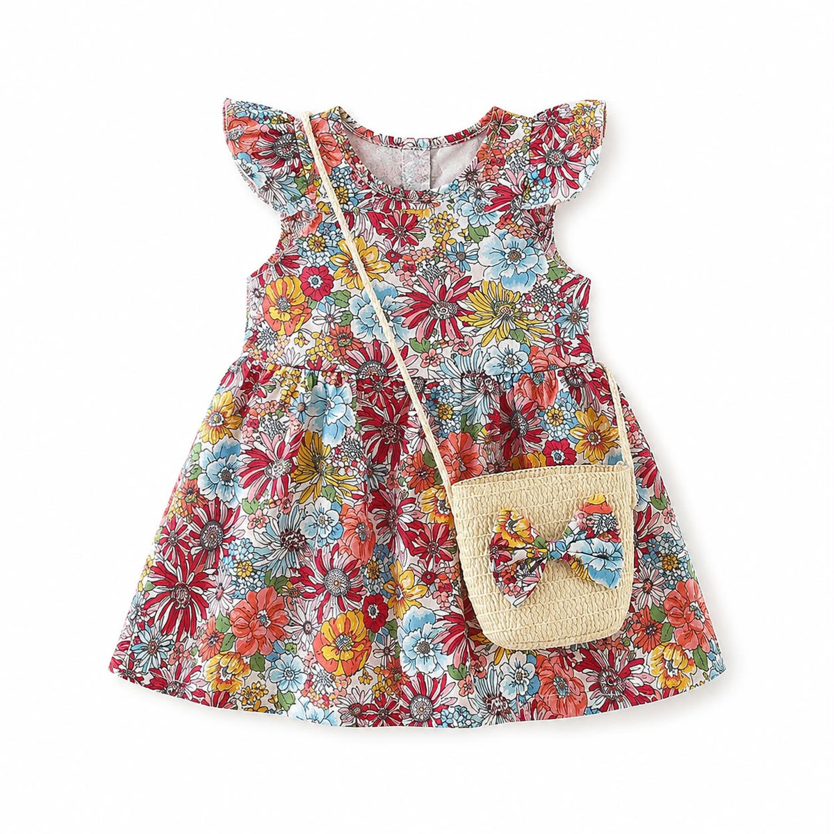 Print Puff Sleeve Dress