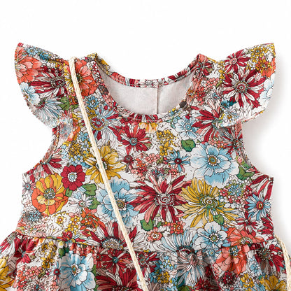 Print Puff Sleeve Dress