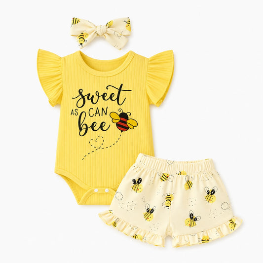 Baby Bee Bow Outfit