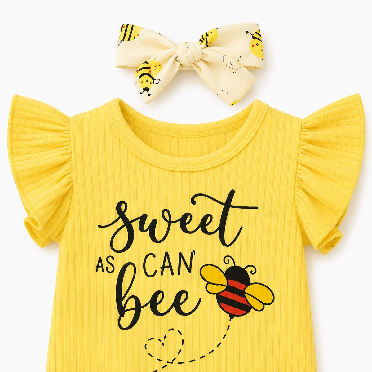 Baby Bee Bow Outfit