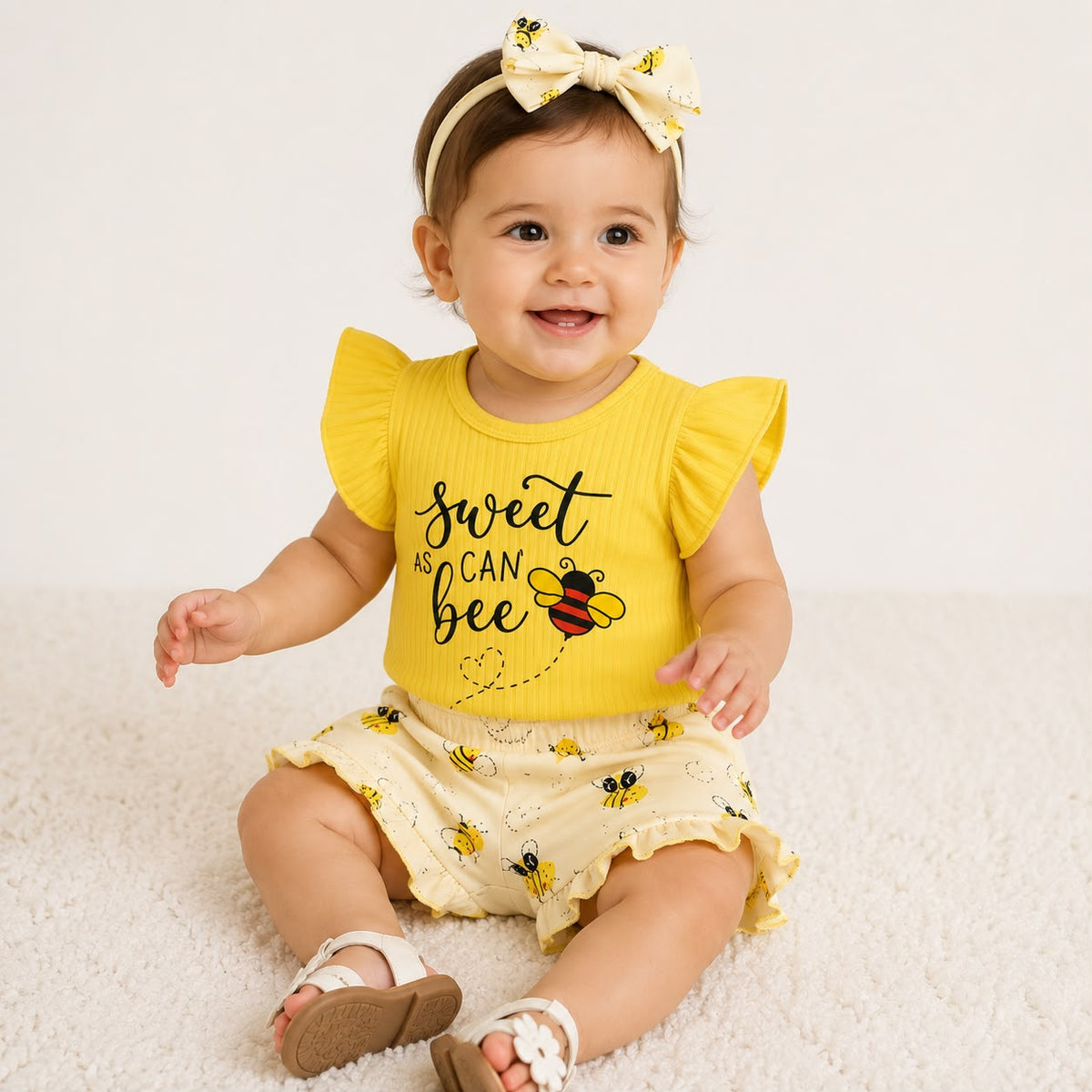 Baby Bee Bow Outfit