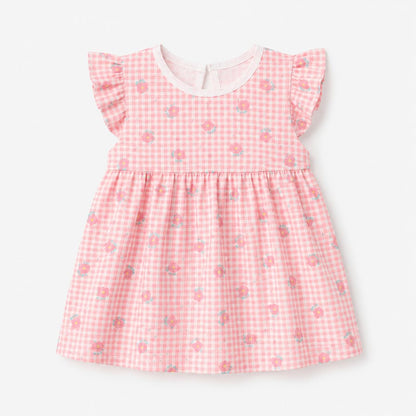Floral Gingham Baby Dress