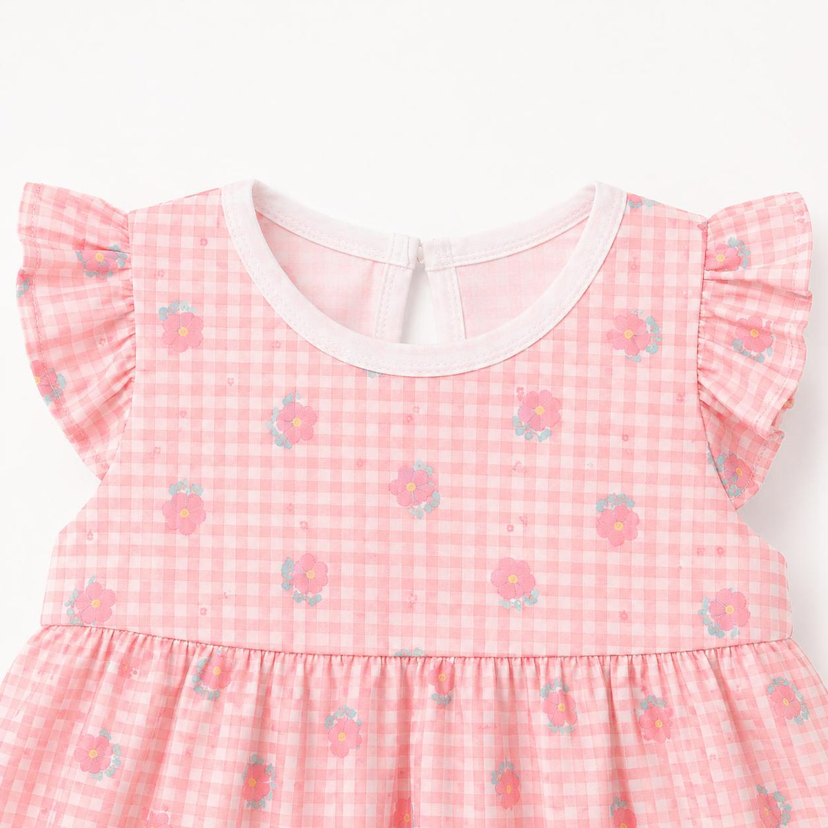 Floral Gingham Baby Dress