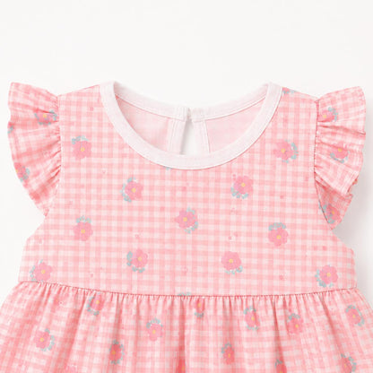 Floral Gingham Baby Dress