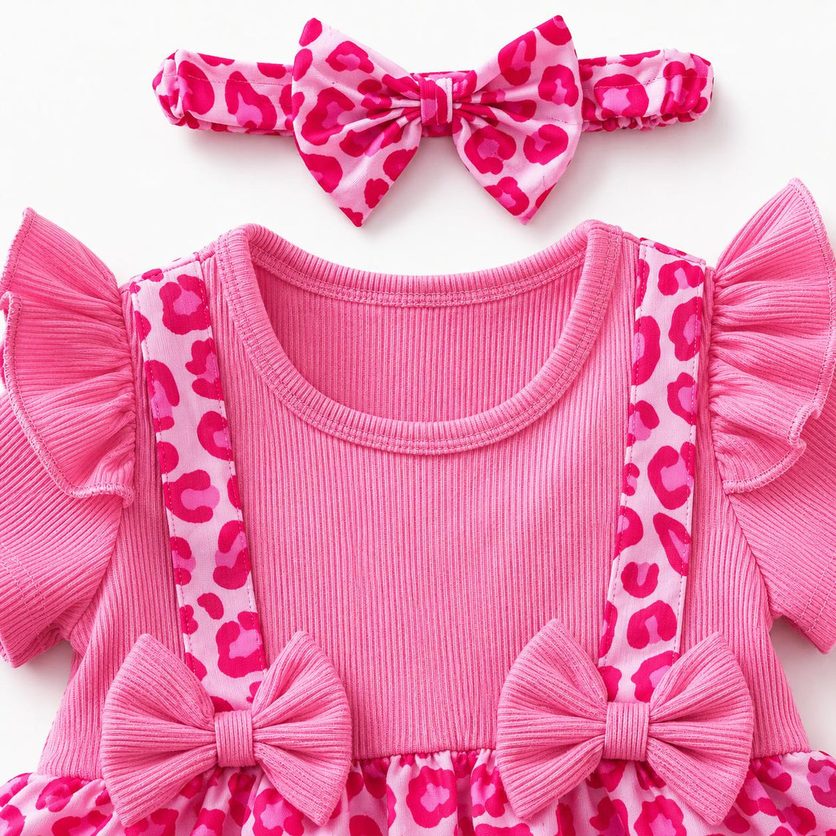 Pink Leopard Baby Dress