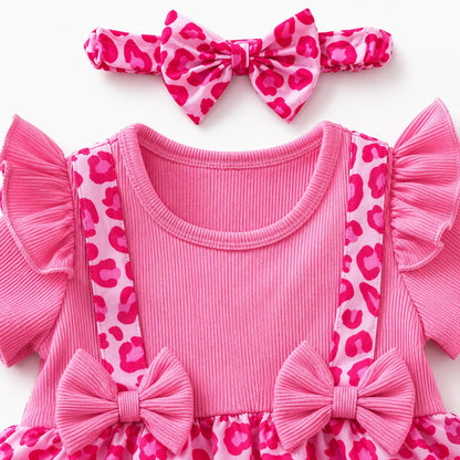 Pink Leopard Baby Dress