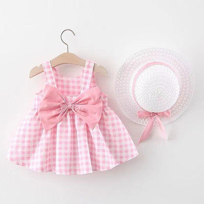 Sleeveless Gingham Baby Dress