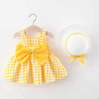 Sleeveless Gingham Baby Dress