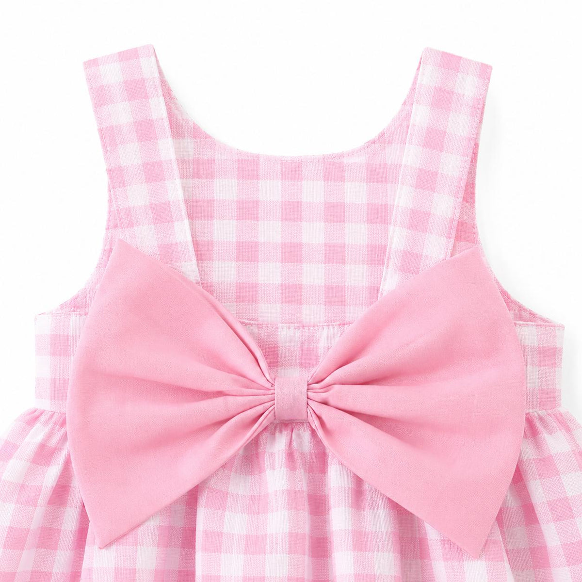 Sleeveless Gingham Baby Dress