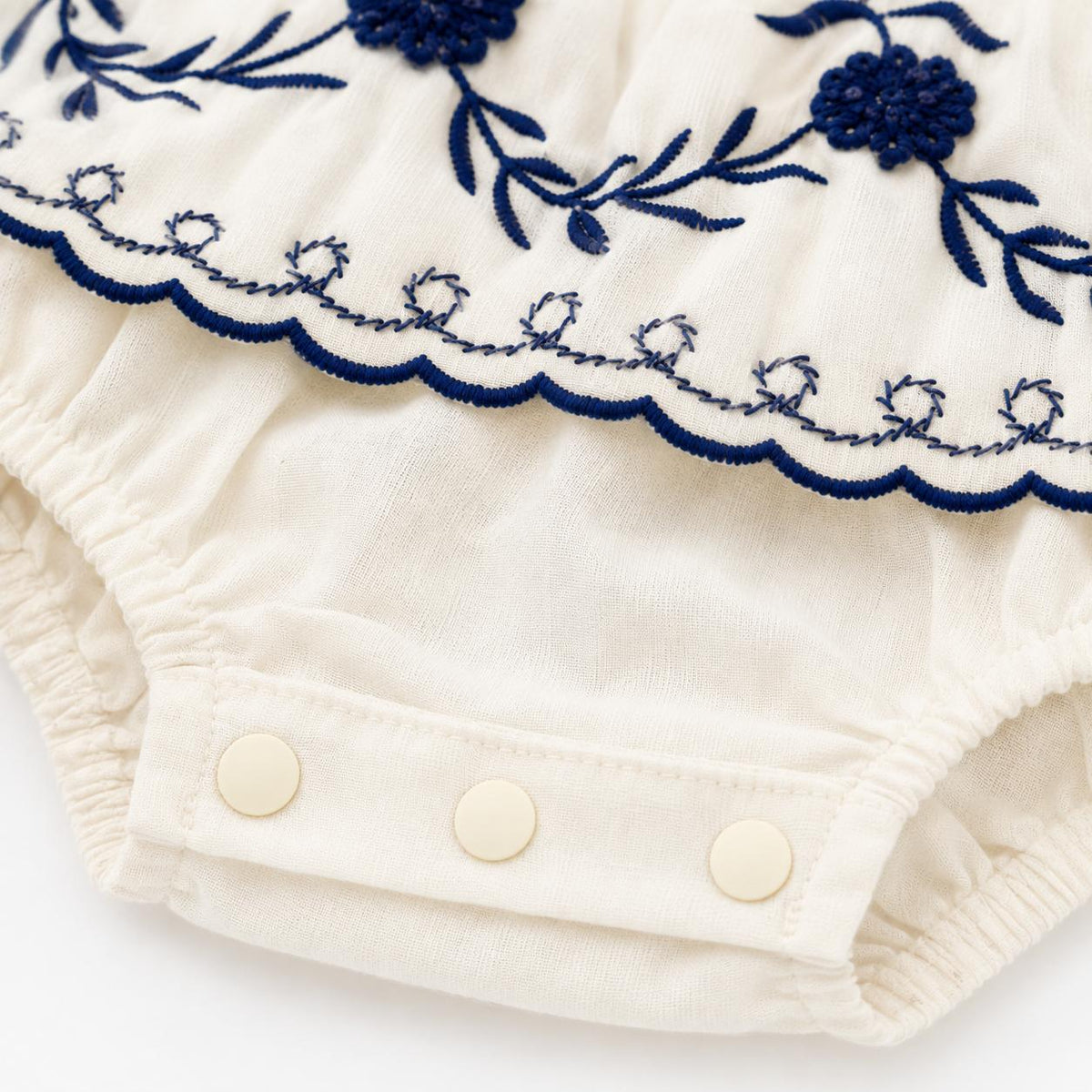 Embroidered Summer Baby Romper
