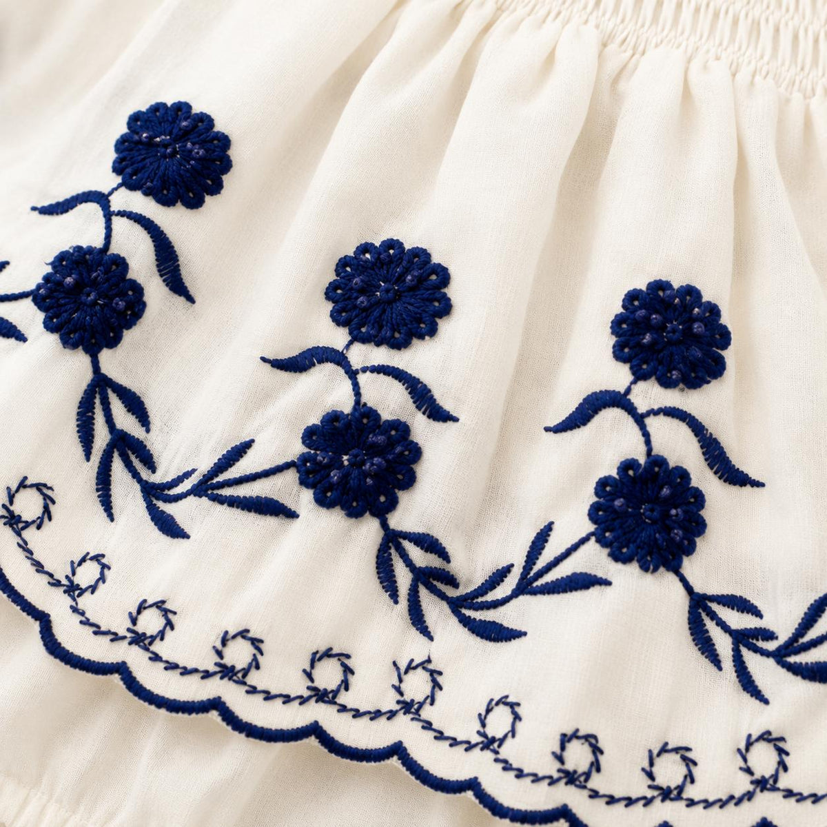Embroidered Summer Baby Romper
