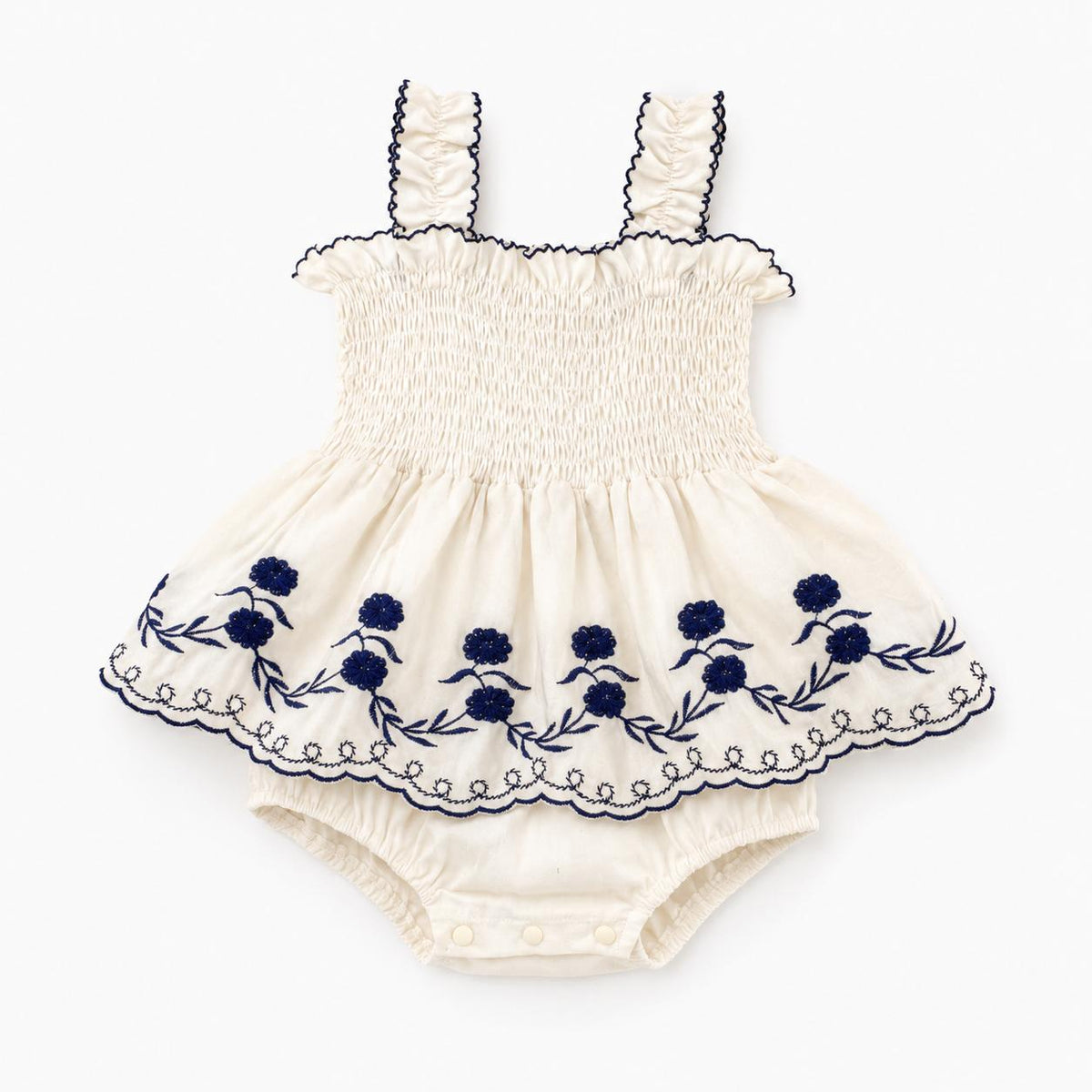 Embroidered Summer Baby Romper
