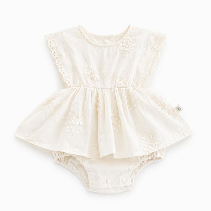 Embroidered Summer Baby Romper