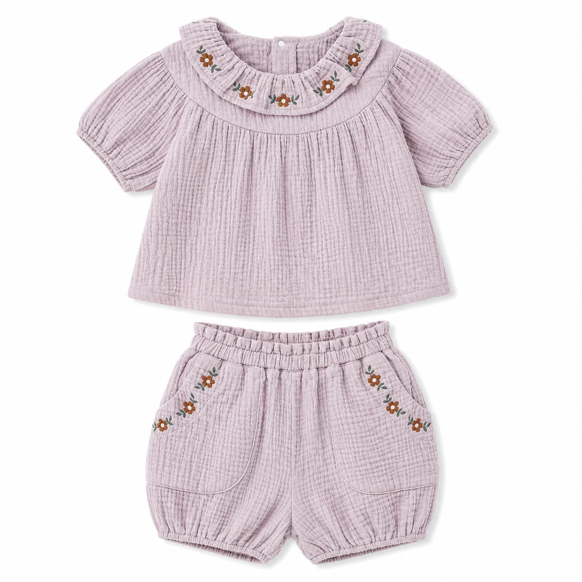 Baby Floral Collar Romper