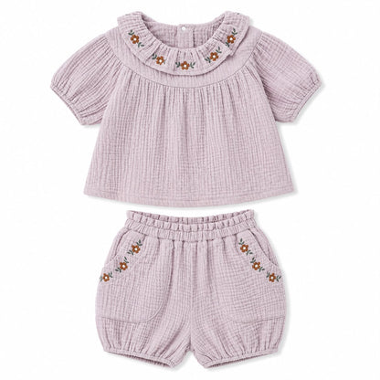 Baby Floral Collar Romper