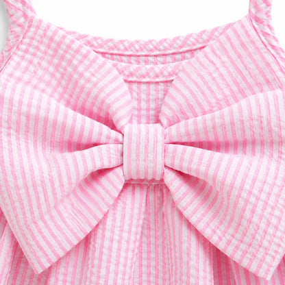 Sleeveless Striped Baby Dress