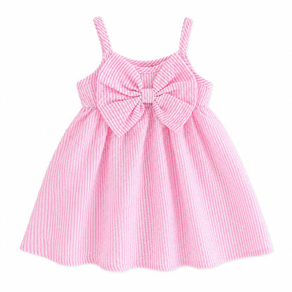 Sleeveless Striped Baby Dress