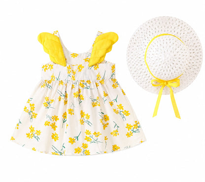 Baby Dress and Hat Set
