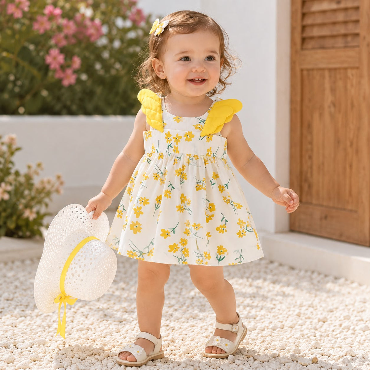 Baby Dress and Hat Set