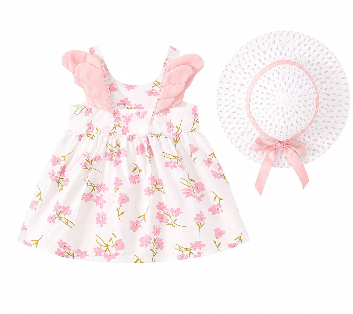 Baby Dress and Hat Set