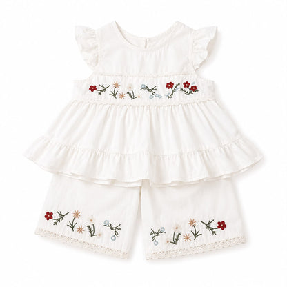 Lace Trim Toddler Set