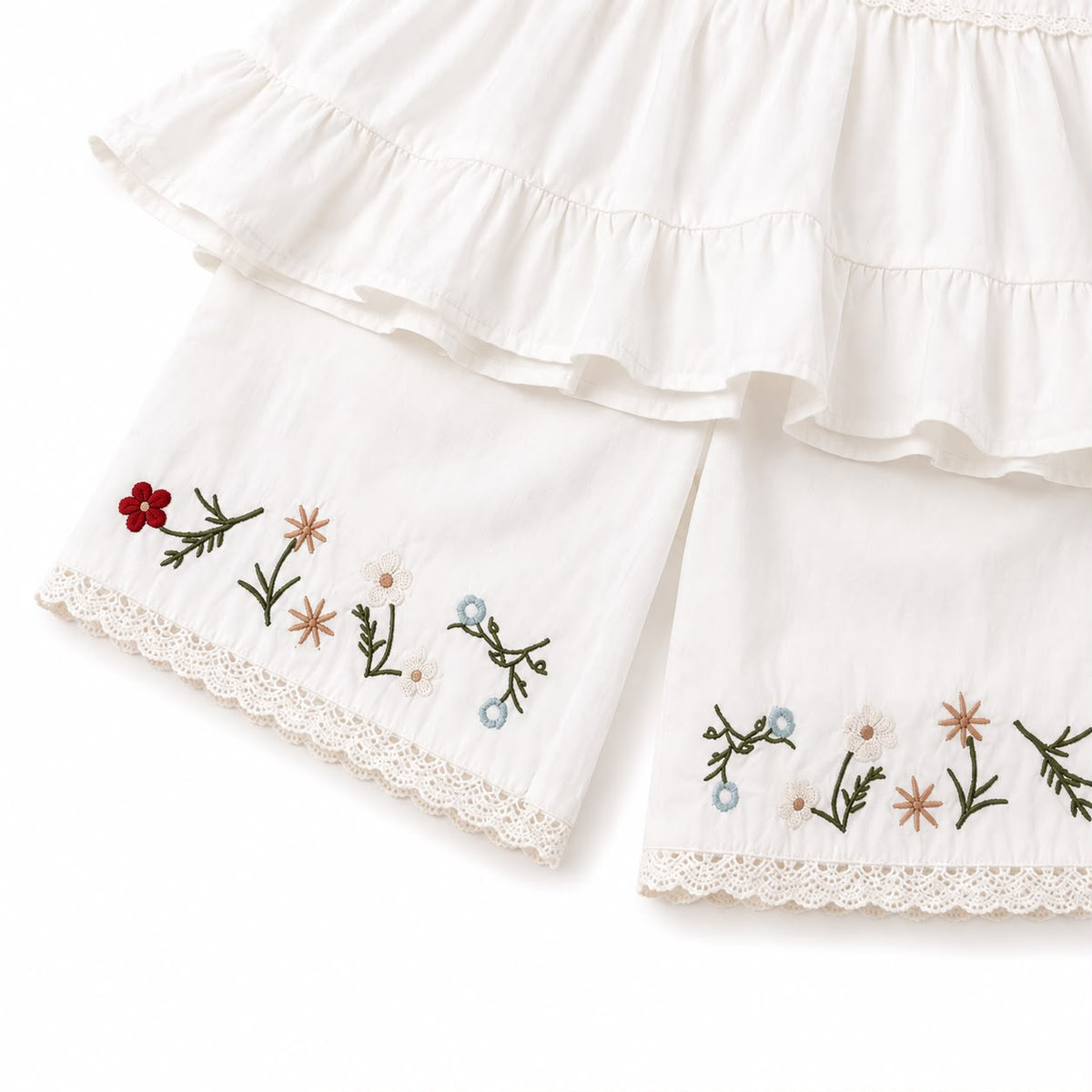 Lace Trim Toddler Set
