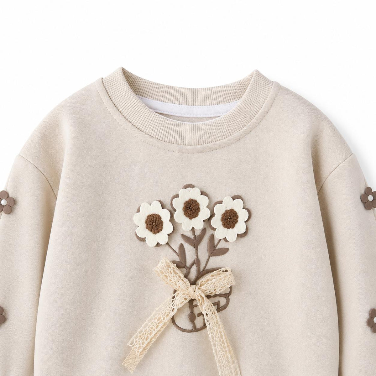 Brown Knit Two Piece Set