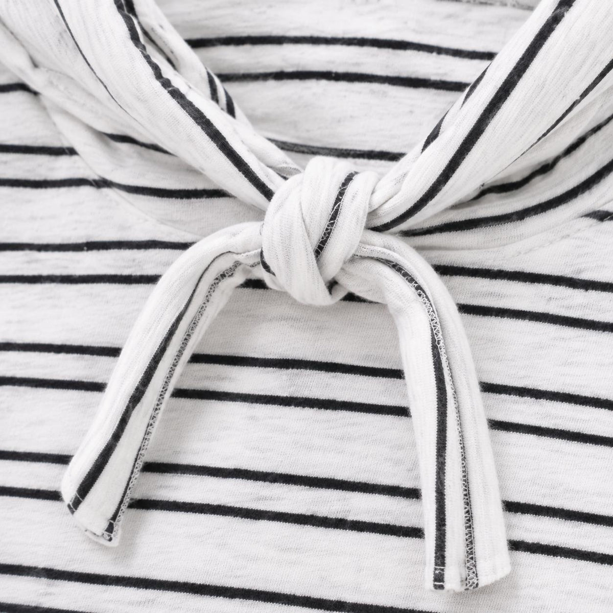 Stripe Collar Two Piece Set
