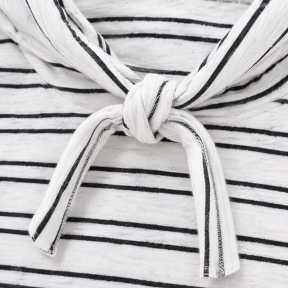 Stripe Collar Two Piece Set