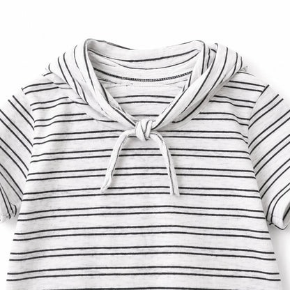 Stripe Collar Two Piece Set